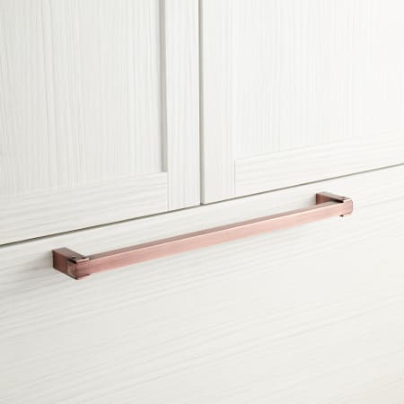 Signature Hardware 18" Hovland Solid Brass Appliance Pull Antique Copper