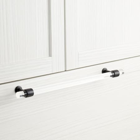 Signature Hardware 15" Beryn Acrylic Appliance Pull Matte Black