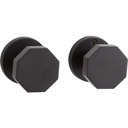 Signature Hardware Ambrus Solid Brass Passage Door Knob Set with 2-3/4" Backset Matte Black