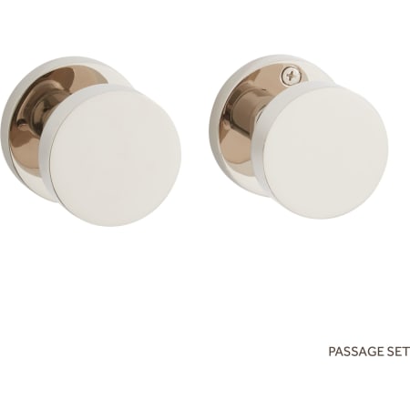 Signature Hardware Moceri Solid Brass Passage Door Knob Set with 2-3/8" Backset Matte Black