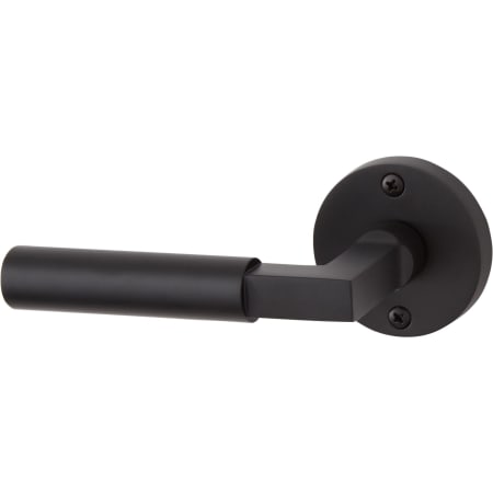 Signature Hardware Tolland Left Hand Solid Brass Single Dummy Door Lever Matte Black