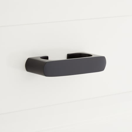 Signature Hardware Reisner 5 Inch Center to Center Bar Cabinet Pull Black