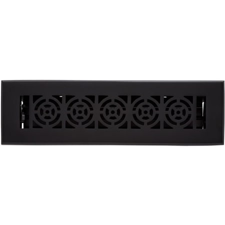 Signature Hardware Burrel Brass Floor Register - 2-1/4" x 12" Matte Black
