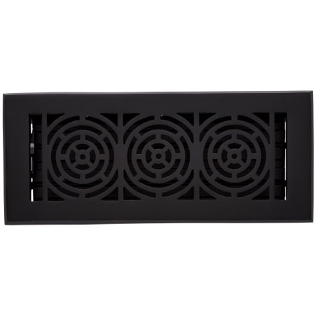 Signature Hardware Burrel Brass Floor Register - 4" x 12" Matte Black