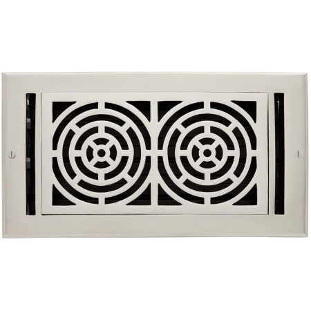 Signature Hardware Burrel Brass Wall Register - 6" x 10" Brushed Nickel / Polished Nickel