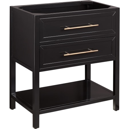 Signature Hardware Robertson 30" Freestanding Mahogany Single Basin Vanity Cabinet - Cabinet Only - Less Vanity Top Black