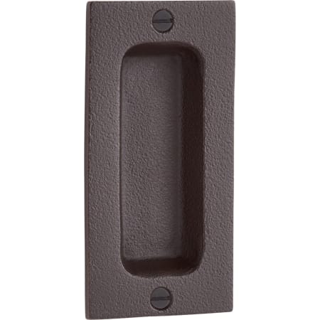 Signature Hardware 4" Bronze Rectangular Pocket Door Pull Dark Bronze