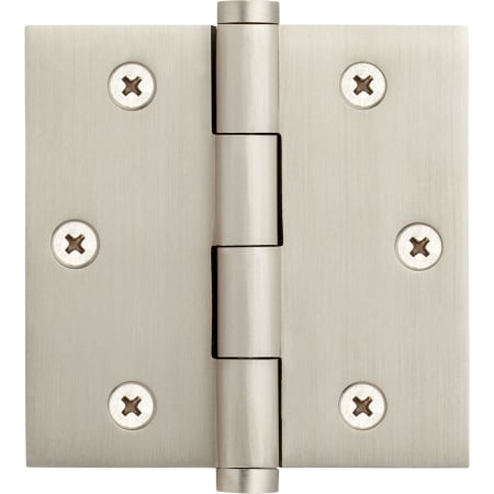 Signature Hardware 3.5" x 3.5" Solid Brass Mortise Door Hinge - Single Hinge Brushed Nickel