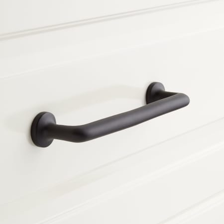 Signature Hardware Belfast 3 Inch Handle Cabinet Pull Matte Black