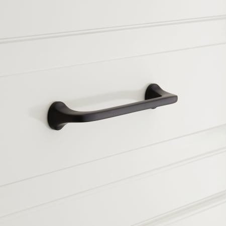 Signature Hardware Amarilla 6" Center to Center Handle Cabinet Pull Black
