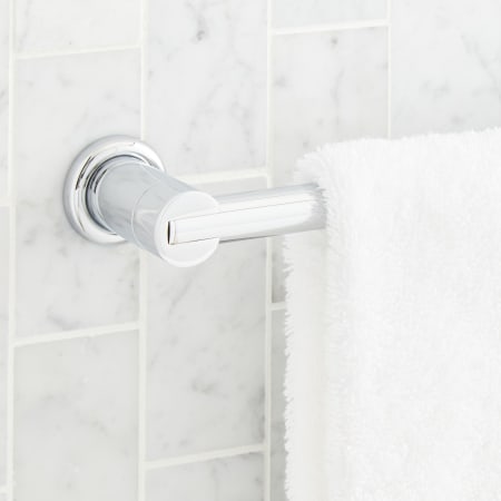 Signature Hardware Mendi 24" Towel Bar Polished Chrome