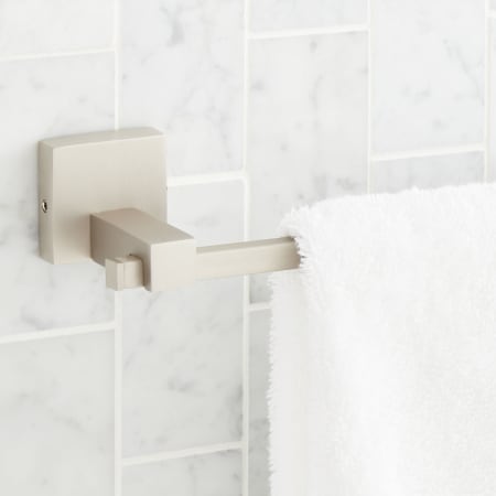 Signature Hardware Tyndall 24" Towel Bar Satin Nickel