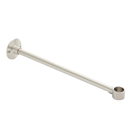 Signature Hardware 12" Steel Shower Curtain Rod Support with 1" Loop Brushed Nickel