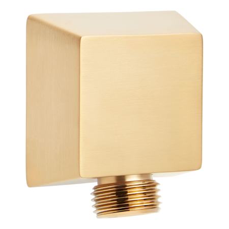 Signature Hardware FundamentALL Square Wall Supply Elbow Brushed Gold