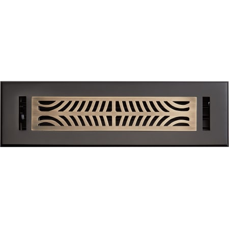Signature Hardware Deeken 15-1/4" x 3-1/2" Floors Black / Antique Brass