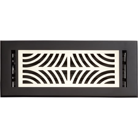Signature Hardware Deeken 11" x 5-1/4" Floors Black / Polished Nickel
