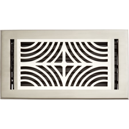 Signature Hardware Deeken 11" x 7-1/4" Floors Brushed Nickel / Polished Nickel