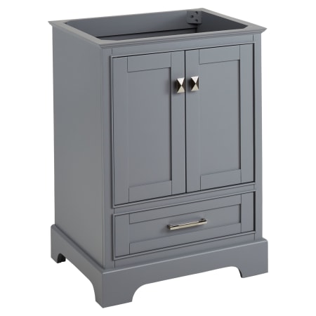 Signature Hardware Quen 24" Freestanding Single Basin Vanity Cabinet - Cabinet Only - Less Vanity Top Gray