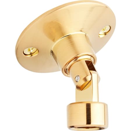 Signature Hardware Swivel Shower Support with 5/8" OD Ceiling Flange Brushed Gold