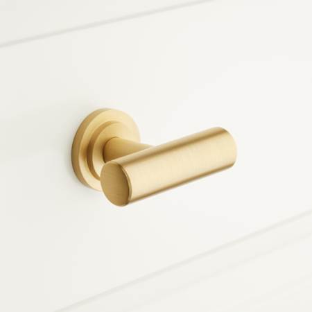 Signature Hardware Colmar 1-3/4 Inch Diameter Bar Cabinet Knob Satin Brass