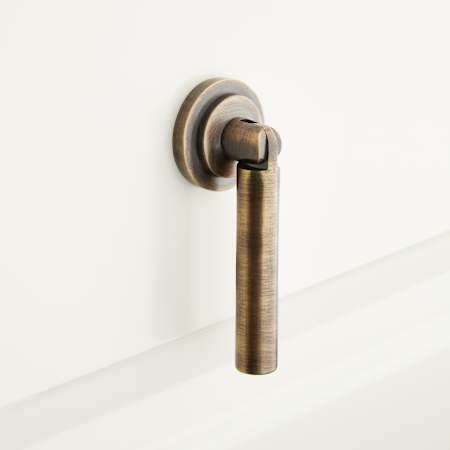 Signature Hardware Colmar 1 Inch Diameter Pendant Cabinet Knob Antique Brass