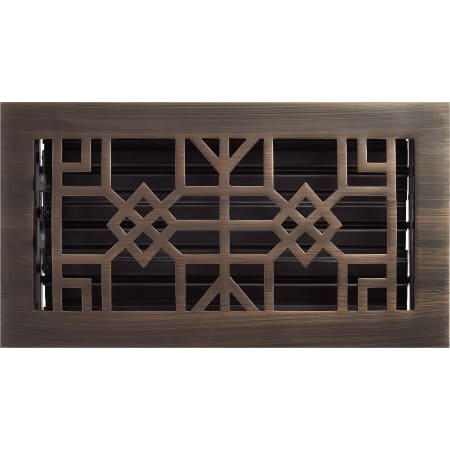 Signature Hardware Milnor Brass Floor Register - 6" x 14" Antique Brass