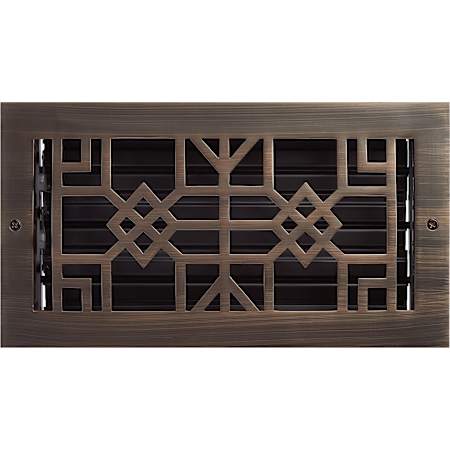 Signature Hardware Milnor Brass Wall Register - 6" x 12" Antique Brass