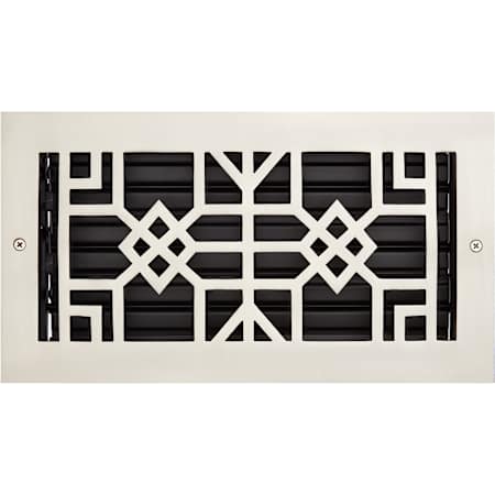 Signature Hardware Milnor Brass Wall Register - 6" x 12" Brushed Nickel