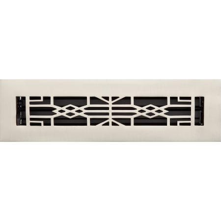 Signature Hardware Milnor Brass Floor or Wall Register - 2-1/4" x 14" Brushed Nickel
