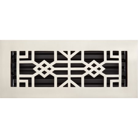 Signature Hardware Milnor Brass Floor or Wall Register - 4" x 10" Brushed Nickel