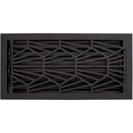 Signature Hardware Binney Brass Floor Register - 6" x 12" Matte Black