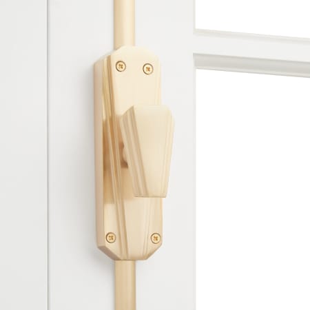 Signature Hardware Stanwin Brass Cremone Bolt for 9-1/16' Doors Brushed Brass