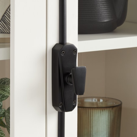 Signature Hardware Stanwin Brass Cremone Bolt for 2-1/4' Doors Black Powder Coat