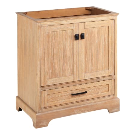 Signature Hardware Quen 30" Freestanding Single Basin Vanity Cabinet - Cabinet Only - Less Vanity Top Driftwood Brown