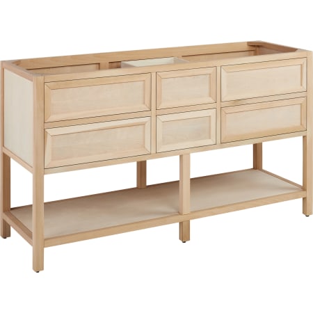 Signature Hardware Robertson 60" Freestanding Poplar Double Basin Vanity Cabinet - Cabinet Only - Less Vanity Top Unfinished