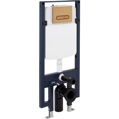 Signature Hardware 1.1 / 1.6 GPF Dual Flush Toilet Tank Only with Actuator Plate Flush Brushed Gold