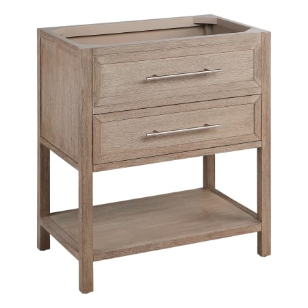 Signature Hardware Robertson 30" Freestanding Mahogany Single Basin Vanity Cabinet - Cabinet Only - Less Vanity Top Brushed White