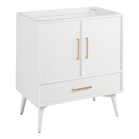 Signature Hardware Novak 30" Freestanding Mahogany Single Basin Vanity Cabinet - Cabinet Only - Less Vanity Top Bright White