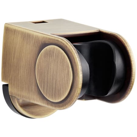 Signature Hardware FundamentALL Wall-Mount Adjustable Hand Shower Holder Aged Brass