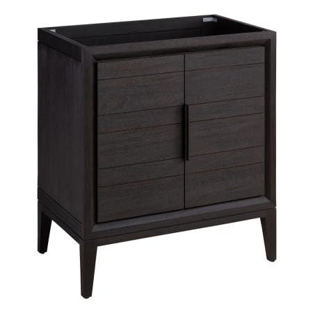Signature Hardware Aliso 30" Single Free Standing Teak Vanity Cabinet Only - Less Vanity Top Charred Timber Black