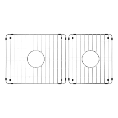 Signature Hardware Rowena 13-1/4" L x 15" W and 18-1/8" L x 15" W Stainless Steel Basin Racks Stainless Steel