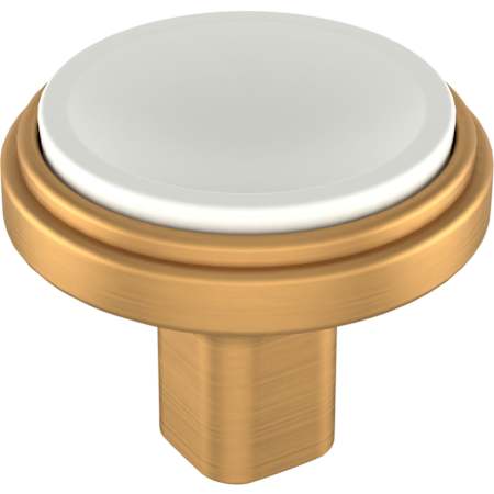 Signature Hardware Anberlin 1-3/8 Inch Mushroom Cabinet Knob Brushed Gold