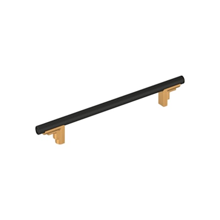 Signature Hardware Anberlin 7-9/16 Inch Center to Center Bar Cabinet Pull Brushed Gold