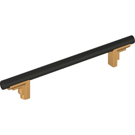 Signature Hardware Anberlin 6-5/16 Inch Center to Center Bar Cabinet Pull Brushed Gold