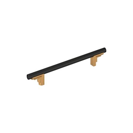 Signature Hardware Anberlin 6-5/16 Inch Center to Center Bar Cabinet Pull Brushed Gold