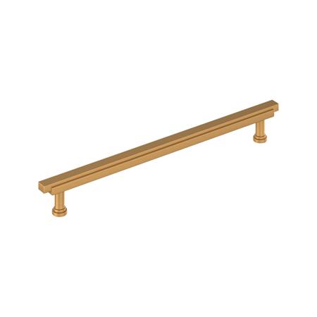 Signature Hardware Gilderoy 10-1/16 Inch Center to Center Bar Cabinet Pull Brushed Gold