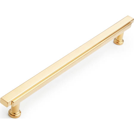 Signature Hardware Gilderoy 8-13/16 Inch Center to Center Bar Cabinet Pull Brushed Gold