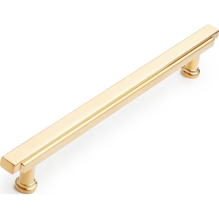 Signature Hardware Gilderoy 6-5/16 Inch Center to Center Bar Cabinet Pull Brushed Gold