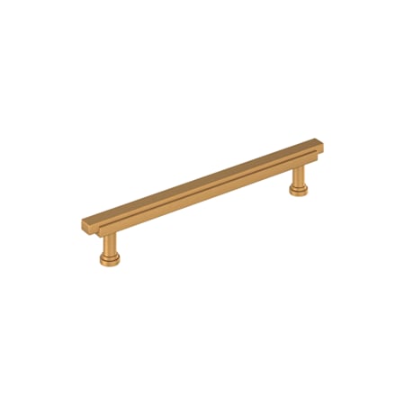 Signature Hardware Gilderoy 6-5/16 Inch Center to Center Bar Cabinet Pull Brushed Gold