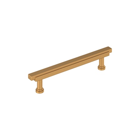 Signature Hardware Gilderoy 5-1/16 Inch Center to Center Bar Cabinet Pull Brushed Gold